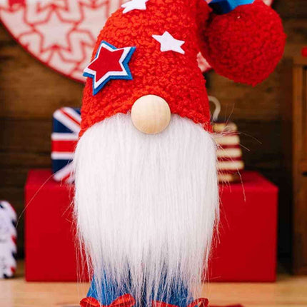 Red, White, and Blue Gnome Partners - Fun Fourth of July Decoration Set