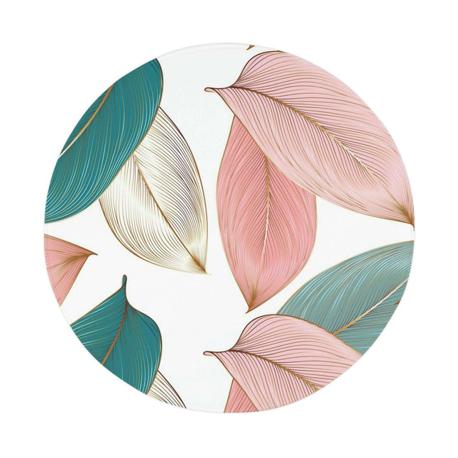 Chic Circular Bath Mat with Abstract Design for Stylish Bathrooms by Maison d'Elite