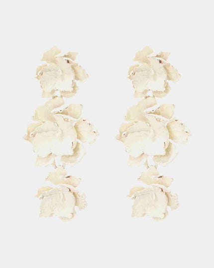 Chic Floral Zinc Alloy Dangle Earrings - Style Elevation