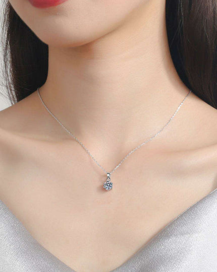 Dazzling Lab-Grown Diamond Sterling Silver Pendant Necklace