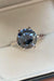 5 Carat Moissanite Sterling Silver Ring - Sophisticated Design with Platinum Coating
