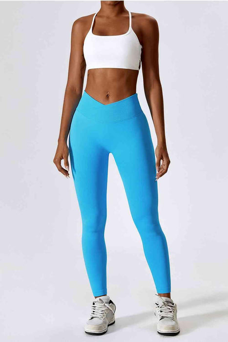 Sporty Slim Fit High-Waisted Athletic Leggings