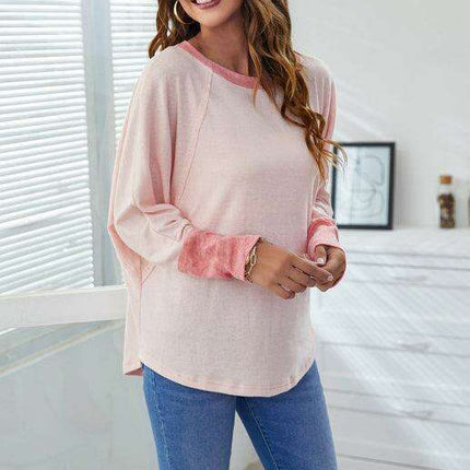 Elegant Batwing Sleeve Cotton Tunic for Women - Stylish Loose Fit Top for Spring-Summer