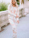 Cozy Chic Printed Lounge Set: Long Sleeve Top and Wide Leg Pants