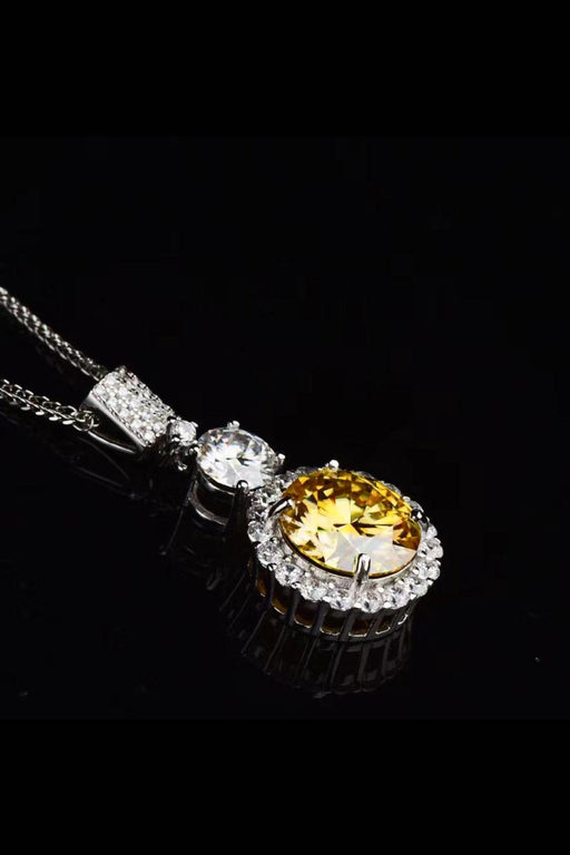 Dazzling 6 Carat Moissanite Pendant Necklace with Certificate and Quality Guarantee