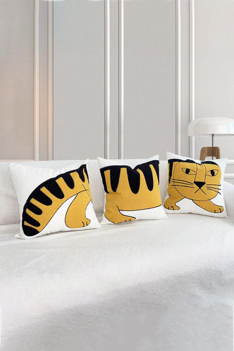 Elegant Reversible Decorative Throw Pillow Set