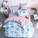 Luxurious Printed Duvet Set with Pillowcases: Premium Blend for Ultimate Comfort and Relaxation