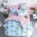 Luxurious Modern Floral Bedding Set - Duvet Cover and Pillowcases Included