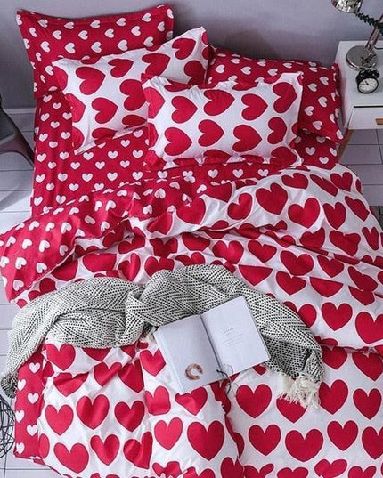 Serene Luxe Retreat Polyester/Cotton Bedding Set - Stylish Print Collection for Ultimate Comfort