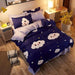 Luxurious Contemporary Printed Bedding Set with Matching Pillowcases - Complete 4-Piece Collection