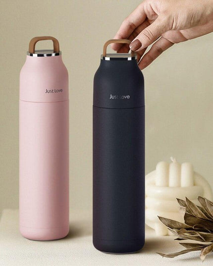 Insulated Stainless Steel Water Bottle - 500ml/17oz Travel Companion