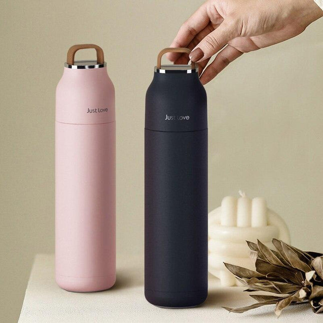 Insulated Stainless Steel Water Bottle - 500ml/17oz Travel Companion