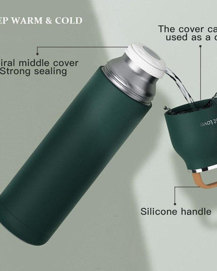 Insulated Stainless Steel Water Bottle - 500ml/17oz Travel Companion