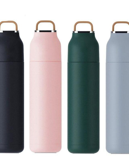 Insulated Stainless Steel Water Bottle - 500ml/17oz Travel Companion