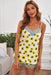 Sunflower Lace Trim Cami and Shorts Lounge Set with Charming Lace Prints