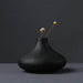 Elegant Nordic Ceramic Zen Vase in Black and White