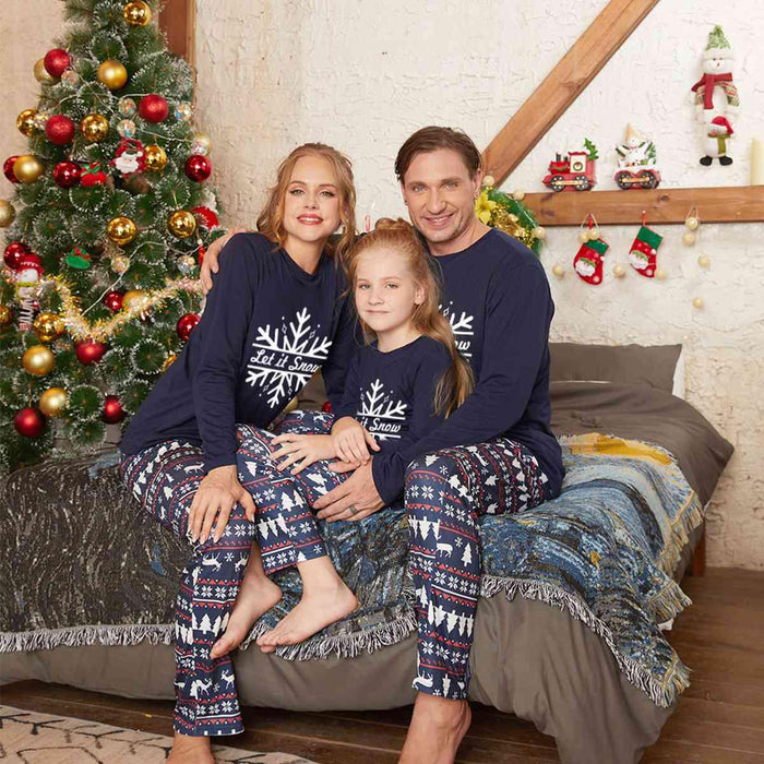 LET IT SNOW Graphic Lounge Set for Winter Chic