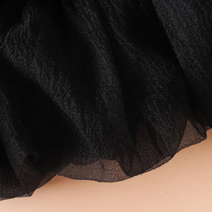 Ribbed Sleeveless Tulle Dress-Trendsi-Black-18-24M-Très Elite