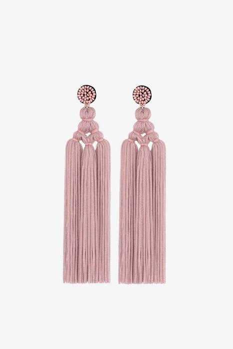 Exquisite Handcrafted Ethnic Beaded Tassel Earrings for a Luxurious Touch