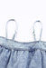 Effortless Style Denim Camisole with Smocked Detail and Adjustable Straps