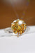 Elegance Redefined: 3 Carat Moissanite Sterling Silver Ring with Modern Design