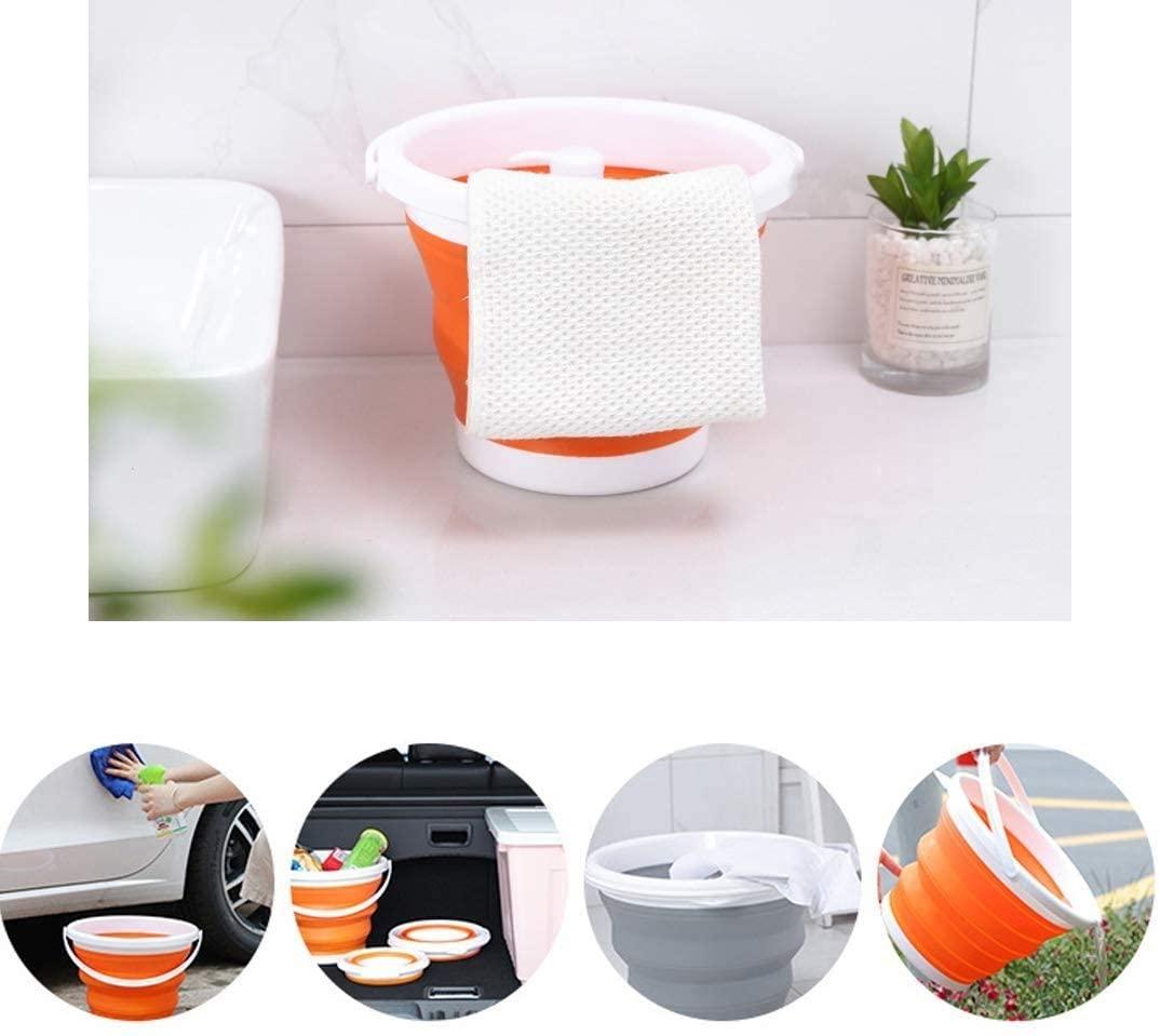 Southern Homewares Foldable Silicone Collapsible Bucket, 2.65 Gallon, Blue-Household Supplies & Pantry›Household Supplies›Cleaning Tools & Supplies›Mops & Buckets-Très Elite-China-Grey-Très Elite