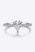 Luxurious Moissanite Sterling Silver Ring Set with Zircon Accents - Exquisite Lab-Diamond Ensemble in Gift Box