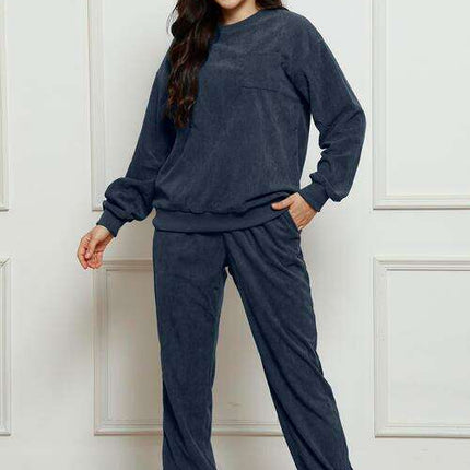 Ultra-Comfortable Crewneck Sweater and Jogger Set