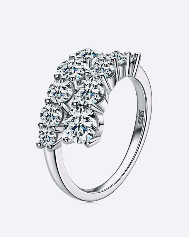 Sustainable Luxury: Lab-Created Diamond & Sterling Silver Ring