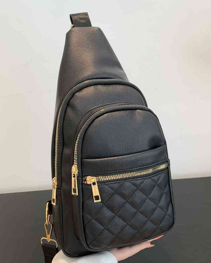 Elegant PU Leather Crossbody Sling Bag