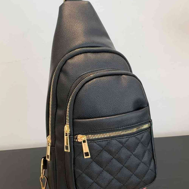 Elegant PU Leather Crossbody Sling Bag