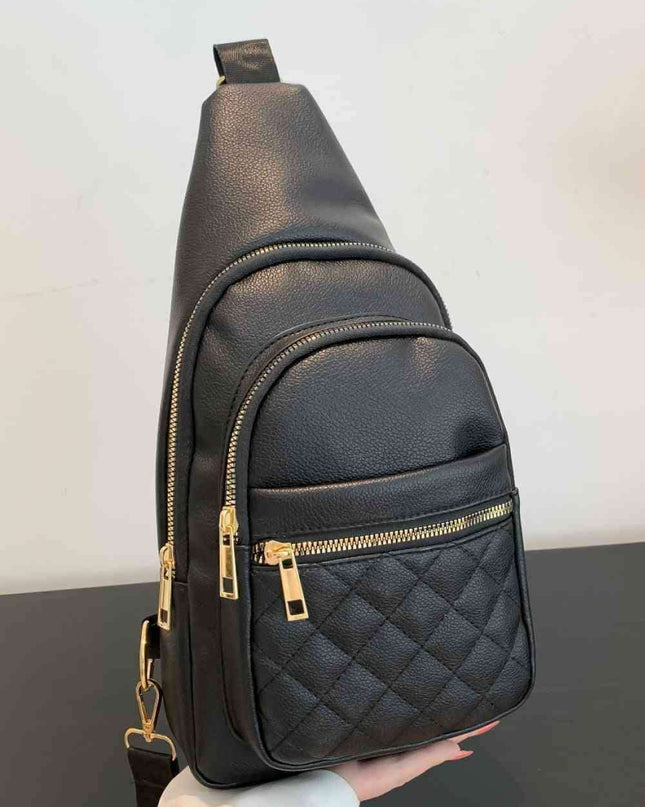 Elegant PU Leather Crossbody Sling Bag