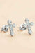 Luxurious Moissanite Cross Sterling Silver Earrings - Sparkling Studs