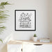 Elegant Eco-Friendly Matte Canvas Print with Black Pinewood Frame