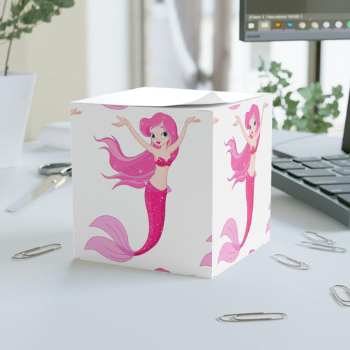Tres Bebe Mermaid Note Cube-Paper products-Printify-White-One size-Très Elite