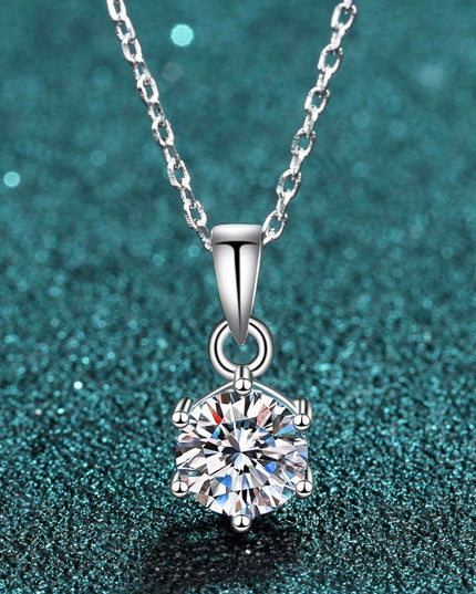 Dazzling Lab-Grown Diamond Sterling Silver Pendant Necklace