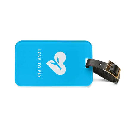 Personalized Peekaboo Acrylic Luggage Tag Set with Elegant Leather Strap - Must-Have Travel Accessory