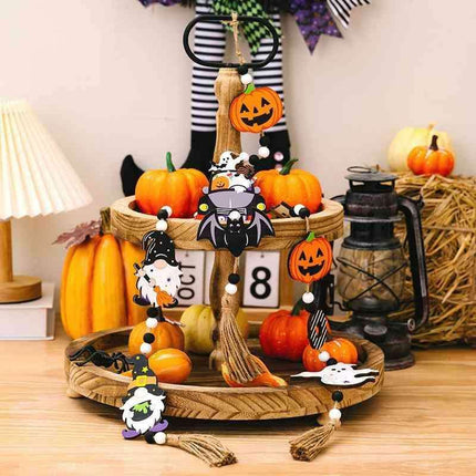 Spooky Haunted House Trio Hanging Ornaments for Halloween Decor