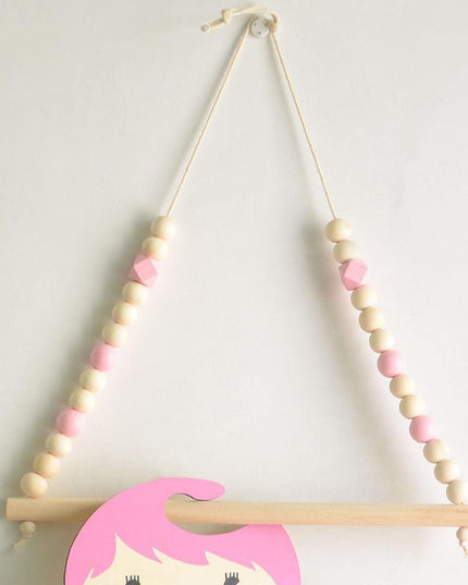 Enchanting Nordic Wooden Wall Hook for Playful Kids' Room Decor