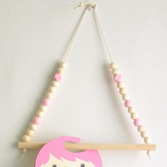 Enchanting Nordic Wooden Wall Hook for Playful Kids' Room Decor