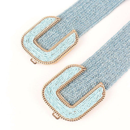 Chic Braided Waist Belt with Textured Design