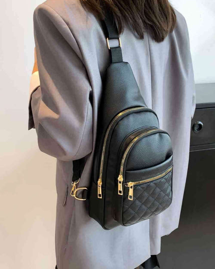 Elegant PU Leather Crossbody Sling Bag