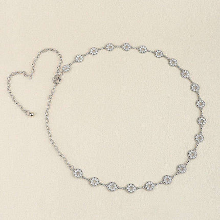 Radiant Rhinestone Adorned Belt for Effortless Style