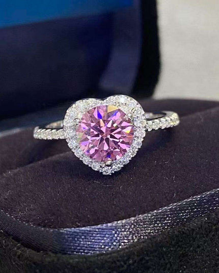 Eternal Love Heart Moissanite Engagement Ring