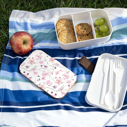 Personalized Chic Wooden Lid Bento Box - Stylish and Functional Meal Companion