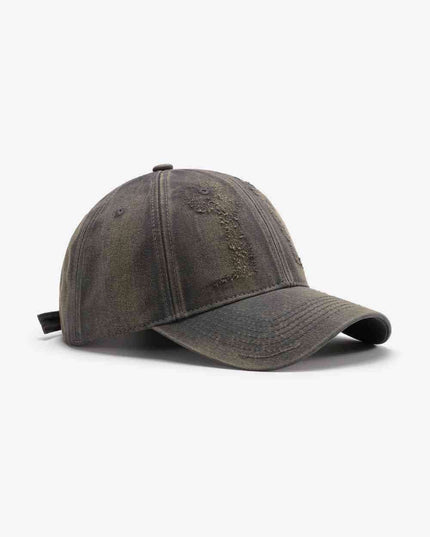 Trendy Distressed Cotton Adjustable Baseball Cap for Urban Style