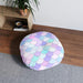 Customizable Mermaid Round Floor Cushion with Personalized Artwork Feature