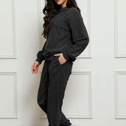 Ultra-Comfortable Crewneck Sweater and Jogger Set