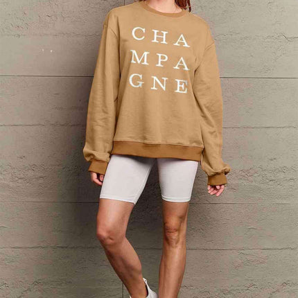 Chic Ivory Elegance Long Sleeve Cotton-Polyester Sweater