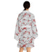 Stylish Japanese Floral Long Sleeve Kimono Robe